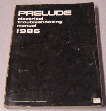Image for 1986 Honda Prelude Electrical Troubleshooting Manual