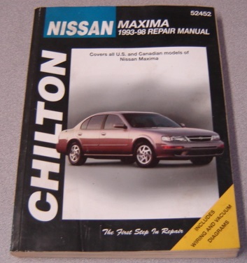 Image for Chilton Nissan Maxima 1993-98 Repair Manual (Chilton's Total Car Care Repair Manuals)