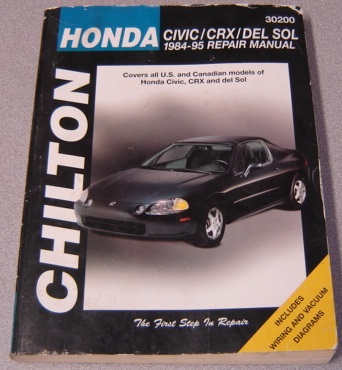 Image for Chilton Honda Civic, CRX, and Del Sol, 1984-95 Repair Manual (Chilton Automotive Books)