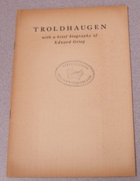 Image for Troldhaugen: With A Brief Biography Of Edvard Grieg