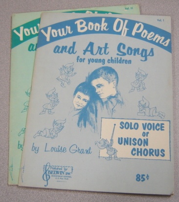 Image for Your Book Of Poems And Art Songs For Young Children, Volumes 1 & 2, 2 Volume Set