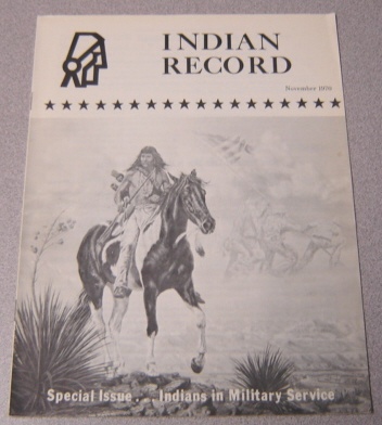 Image for Indian Record, November 1970: Special Issue, Indians in Military Service