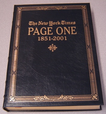 Image for The New York Times Page One (1851-2001)