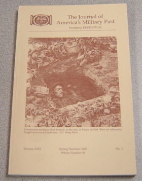 Image for Journal Of America's Military Past Vol XXIX No 3, Spring/summer 2003, Whole 96