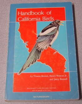 Image for Handbook Of California Birds, Enlarged Third Revised Edition