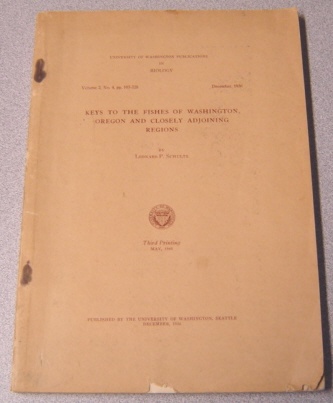 Image for Keys to the Fishes of Washington, Oregon, and Closely Adjoining Regions