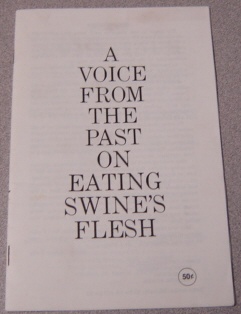 Image for A Voice From the Past on Eating Swine's Flesh