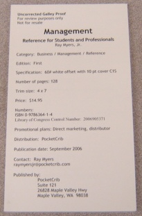 Image for Management: Reference For Students And Professionals