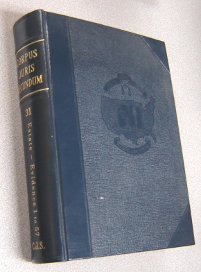Image for Corpus Juris Secundum: A Complete Restatement Of The Entire American Law As Developed By All Reported Cases. Vol. 31
